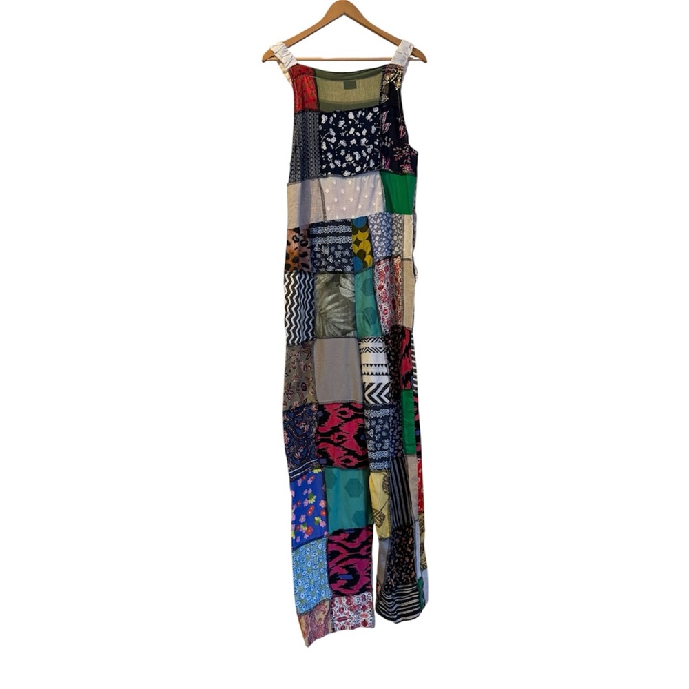 Advance Apparels Multicolor Patchwork Jumpsuit NWT - image 2